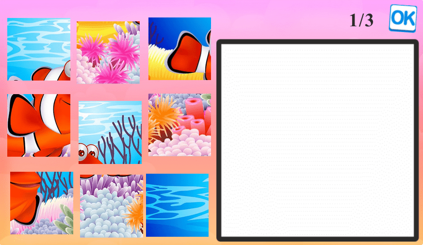 Synteza wzrokowa Ułóż puzzle