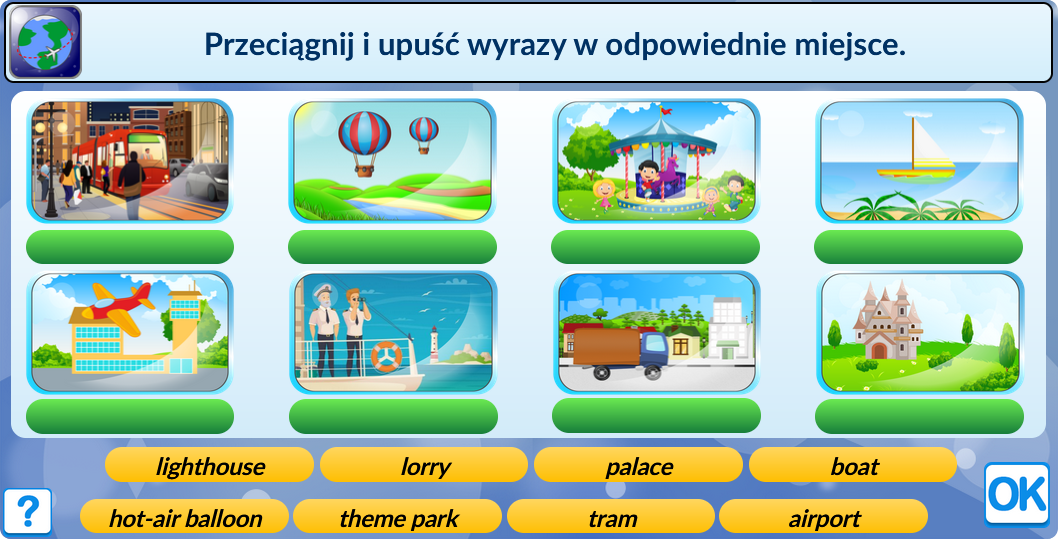 Angielski klasa 4-6 Podróże