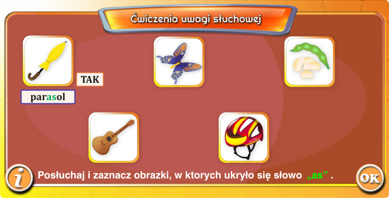 Ćwiczenie uwagi słuchowej
