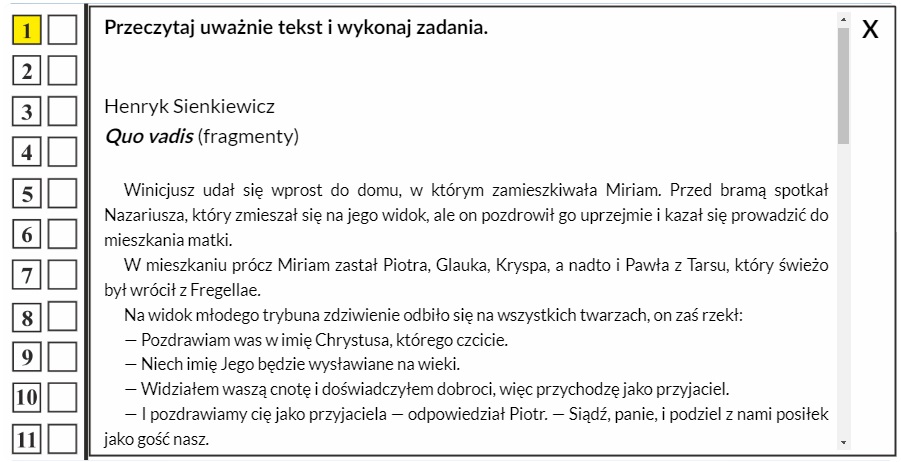 Egzamin ósmoklasisty polski Zadania do lektury