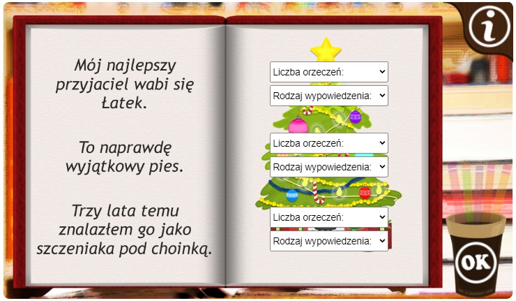 Liczba orzeczeń w zdaniu