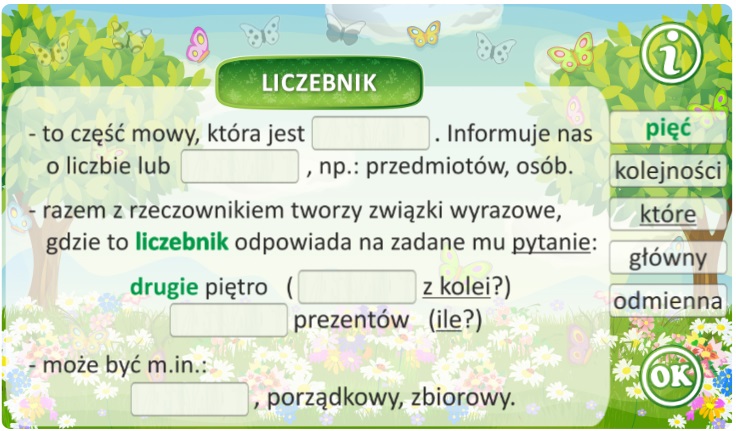Liczebnik definicja pytania rodzaje