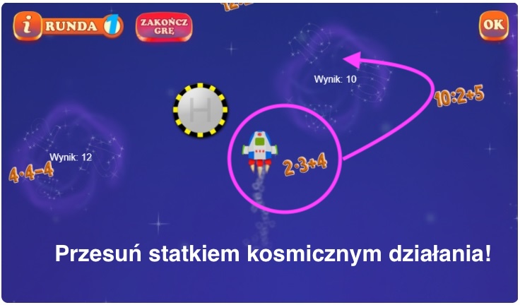 Matematyka Gra liczenie w pamięci