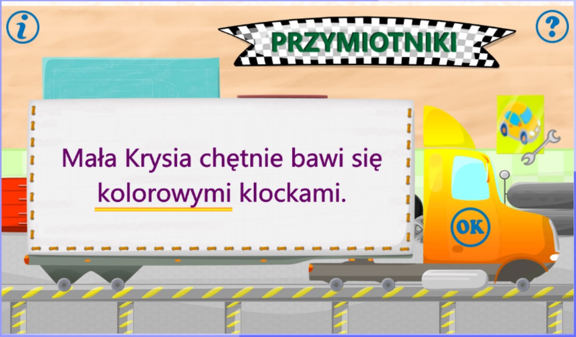 Podkreśl przymiotniki
