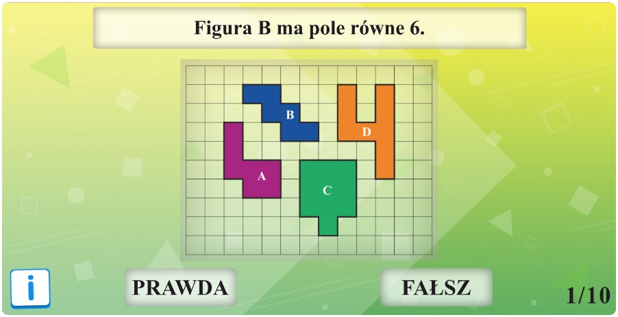 Porównaj pola figur
