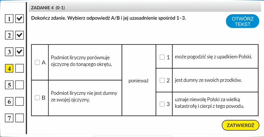 Test ósmoklasisty polski Analiza lektury