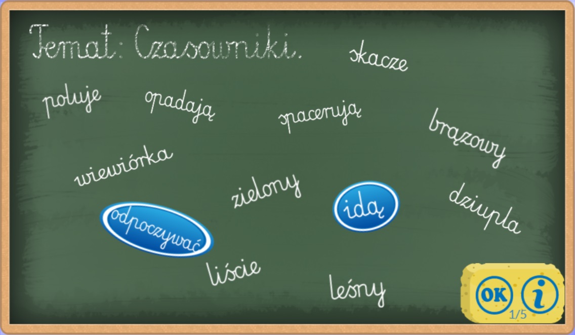 Wskaż czasowniki