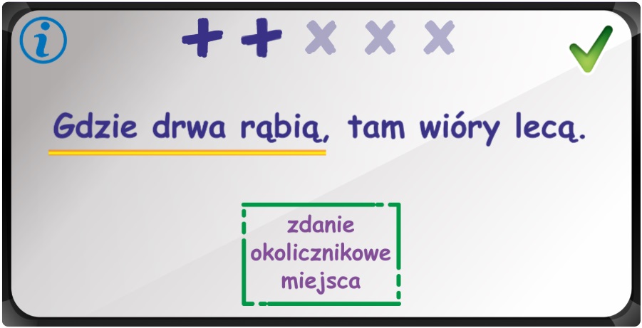 Zdanie okolicznikowe miejsca