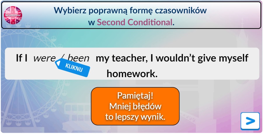 Angielski gramatyka drugi okres warunkowy