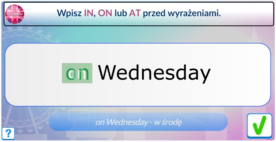 Angielski gramatyka przyimki czasu
