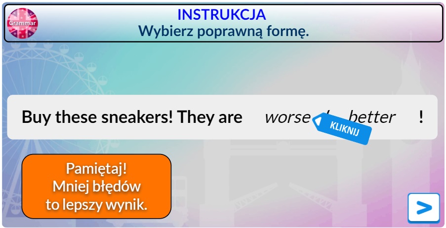 Angielski gramatyka stopniowanie przymiotników
