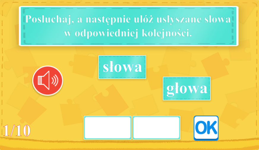 Posłuchaj i wybierz podobne słowa