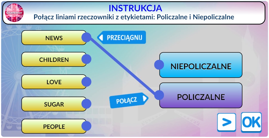 Angielski Gramatyka nouns uncountable