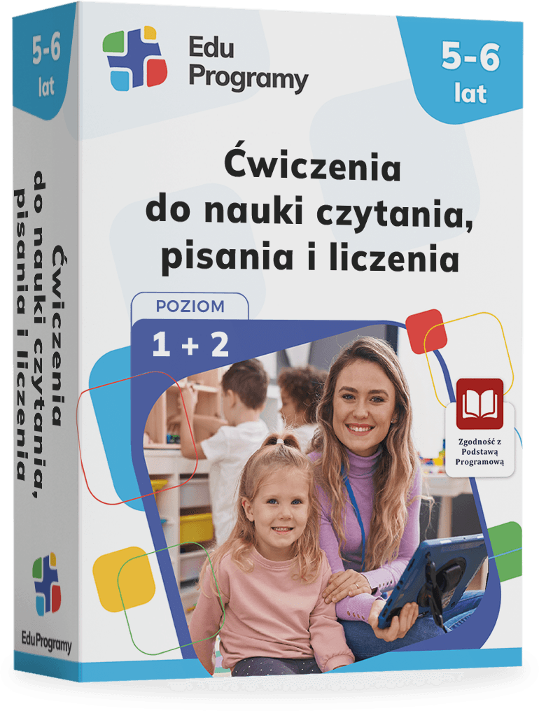 Łatwe ćwiczenia nauka czytania, pisania i liczenia