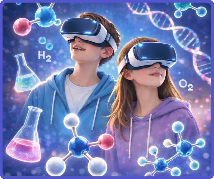 Chemia VR - Cząsteczki i doświadczenia 3D