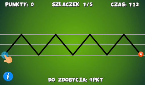 Rysowanie po śladzie szlaczki