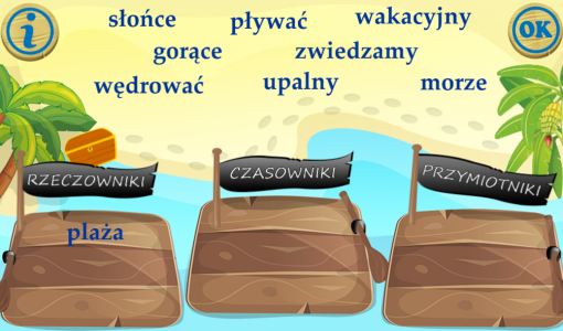 Rzeczownik czasownik przymiotnik