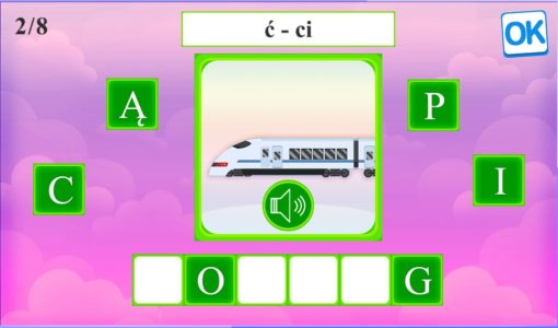 Ułoż wyrazy zmiękczenia