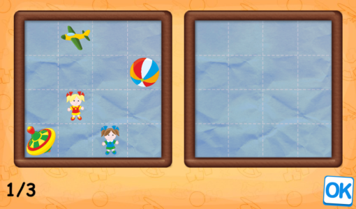 Ułóż zabawki według wzoru