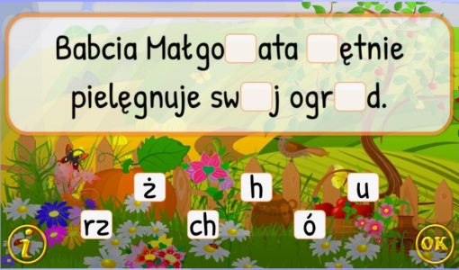 Uzupełnij trudności ortograficzne