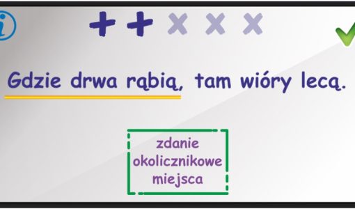 Zdanie okolicznikowe miejsca